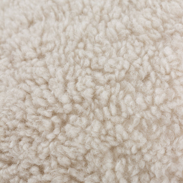Olann Faux Shearling Cushion Natual