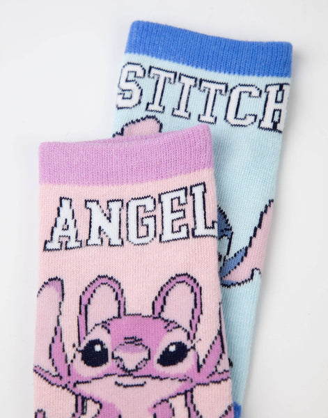 Disney Girls Multicoloured Multi Character Calf Socks Set of 5