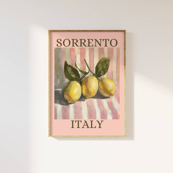 A3 "Sorrento Italy Lemon Fruit" Print