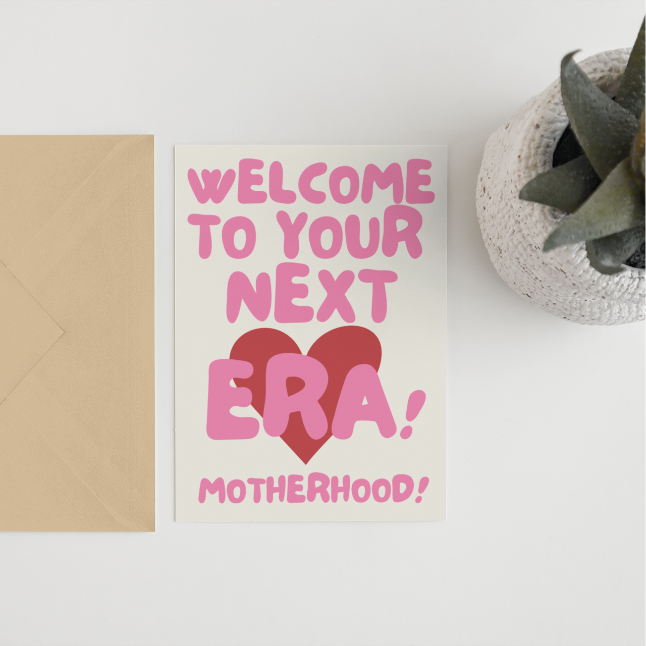 Welcome to next era Taylor Swift new baby A6 card