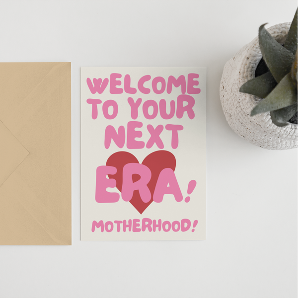 Welcome to next era Taylor Swift new baby A6 card
