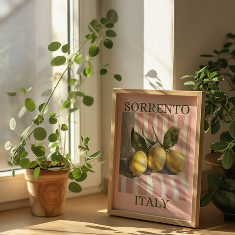 A3 "Sorrento Italy Lemon Fruit" Print