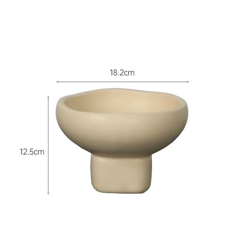 Nordic Cream-Style Ceramic Fruit & Snack Tray