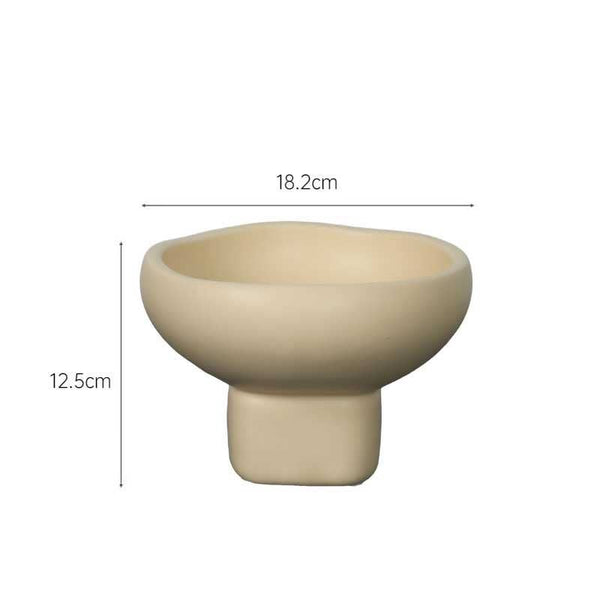 Nordic Cream-Style Ceramic Fruit & Snack Tray