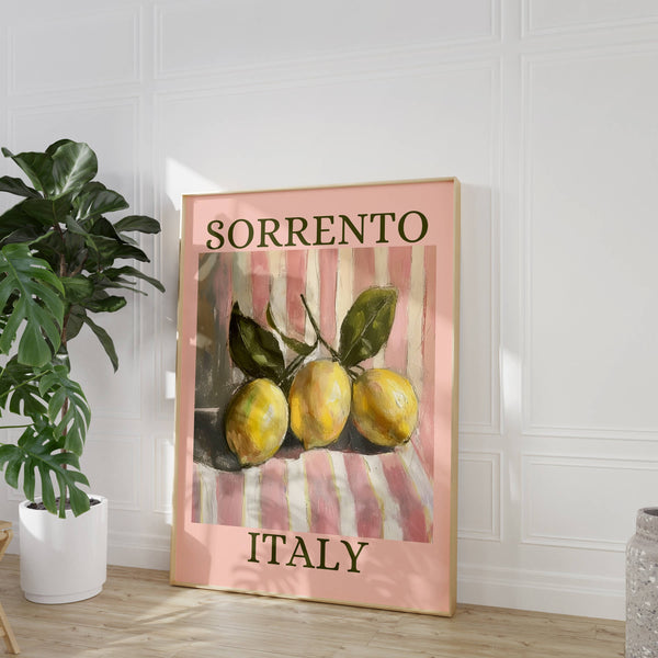 A3 "Sorrento Italy Lemon Fruit" Print