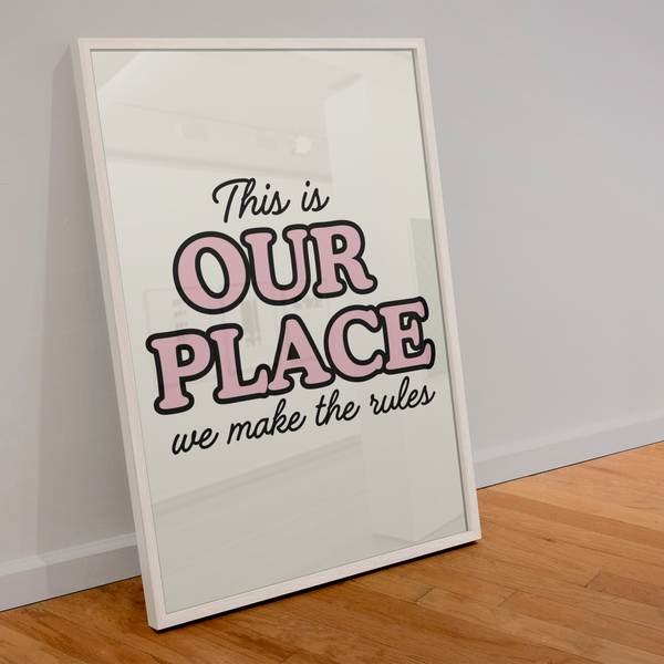 A4 This is our place print - Blue