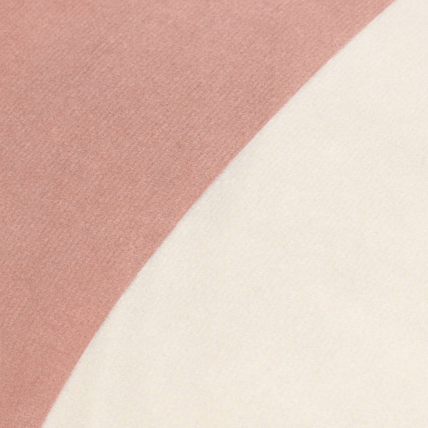 Araya Striped Filled Velvet Cushion - Pink