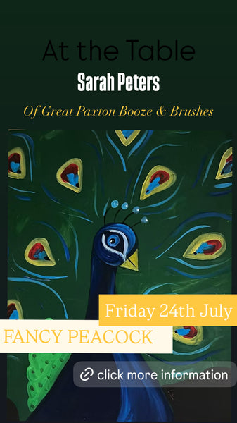 Booze & Brushes - Fancy Peacock