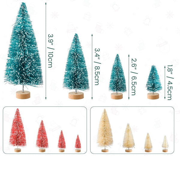 Mini Christmas trees - Various Colours and Sizes