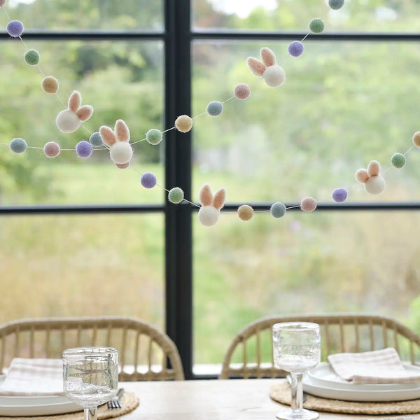 Easter Bunny & Pom Pom Garland