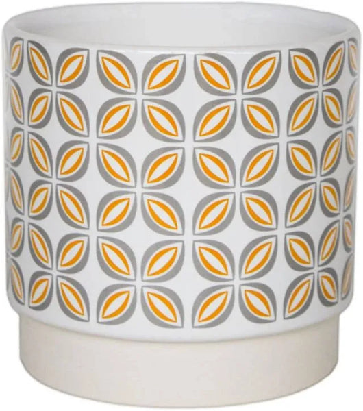 IvyLine Geometric Pot – Mustard 10cm