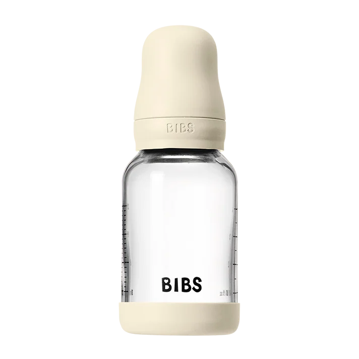 BIBS Glass Baby Bottle 120ml - Latex