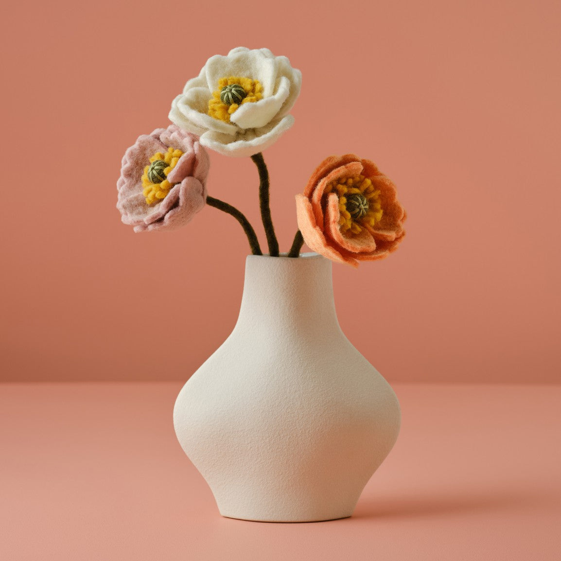 Felt Icelandic Poppy Stems