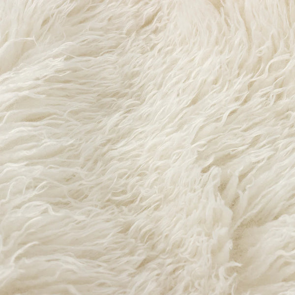 Rowan faux fur throw - Ecru