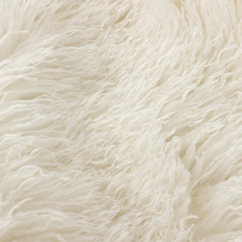 Rowan faux fur throw - Ecru