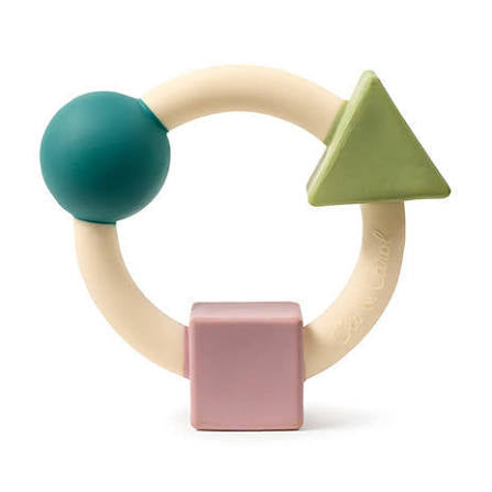 Oli & Carol X Bauhaus Movement Teething Ring Pastel - Natural Baby Teether