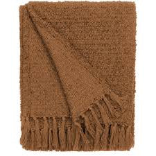 Ginger Textured Boucle Throw