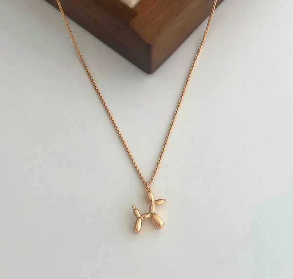 Balloon dog necklace