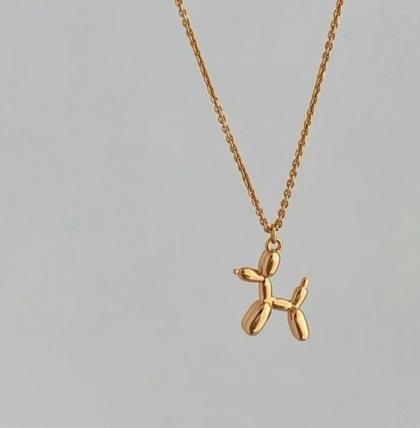 Balloon dog necklace