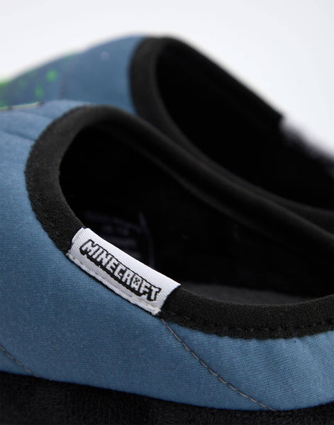 Minecraft Boys Multicoloured Grafitti Slip On Loafer Slippers