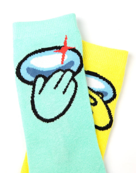 Among Us Boys Multicoloured Character Calf Socks Set of 5
