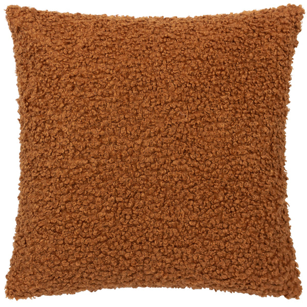 Cabu Textured Boucle Filled Cushion Ginger