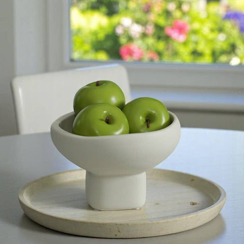 Nordic Cream-Style Ceramic Fruit & Snack Tray