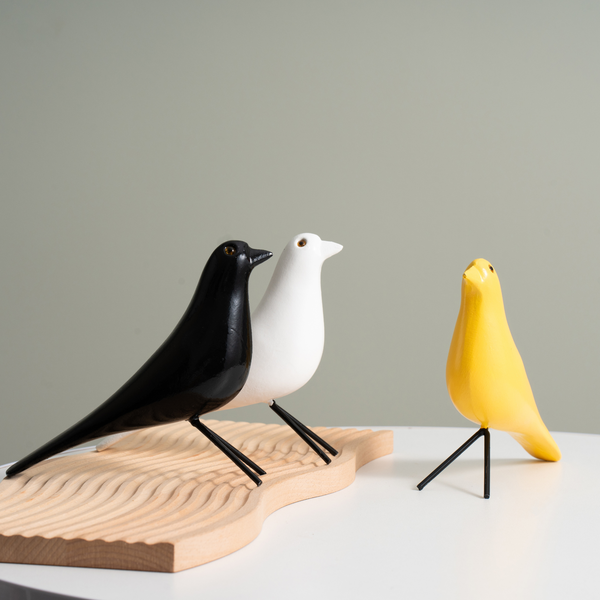 Wooden Modern Minimalist Bird Ornaments