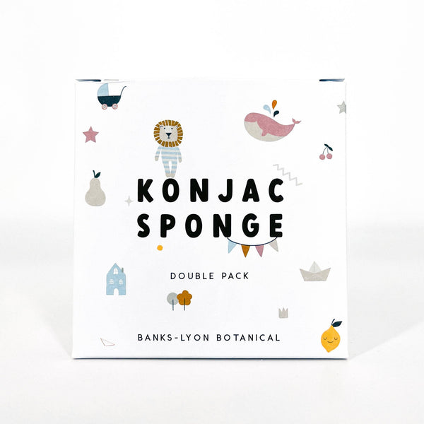 Konjac Sponge - Double Pack