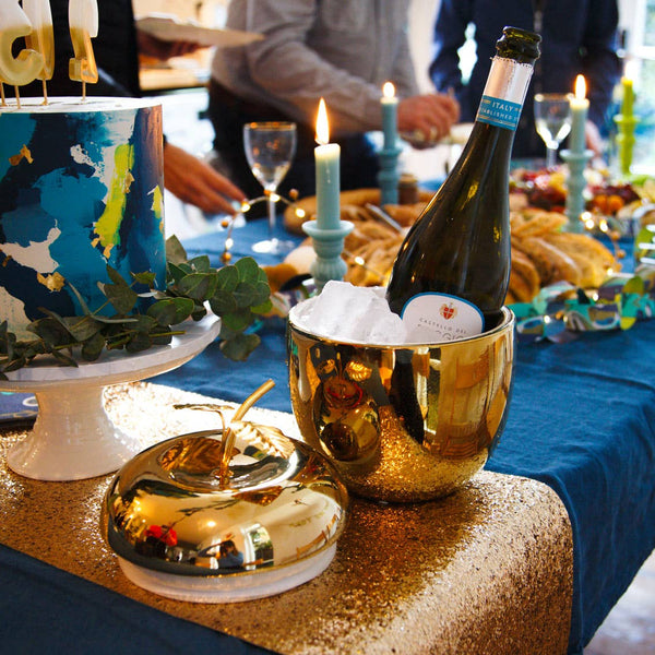 Gold Apple Ice Bucket