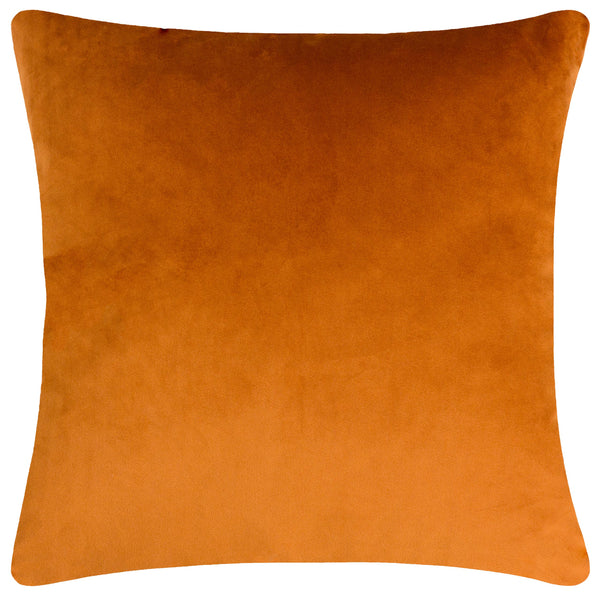 Cleo Linear Woven Filled Cushion Ginger/Navy