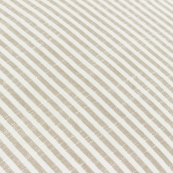 Luxurious Duck Feather Filled Truro Stripe Reversible Cushion - Natural