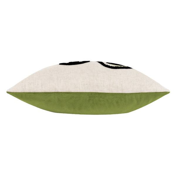 Cleo Linear Woven Filled Cushion Pink/Green