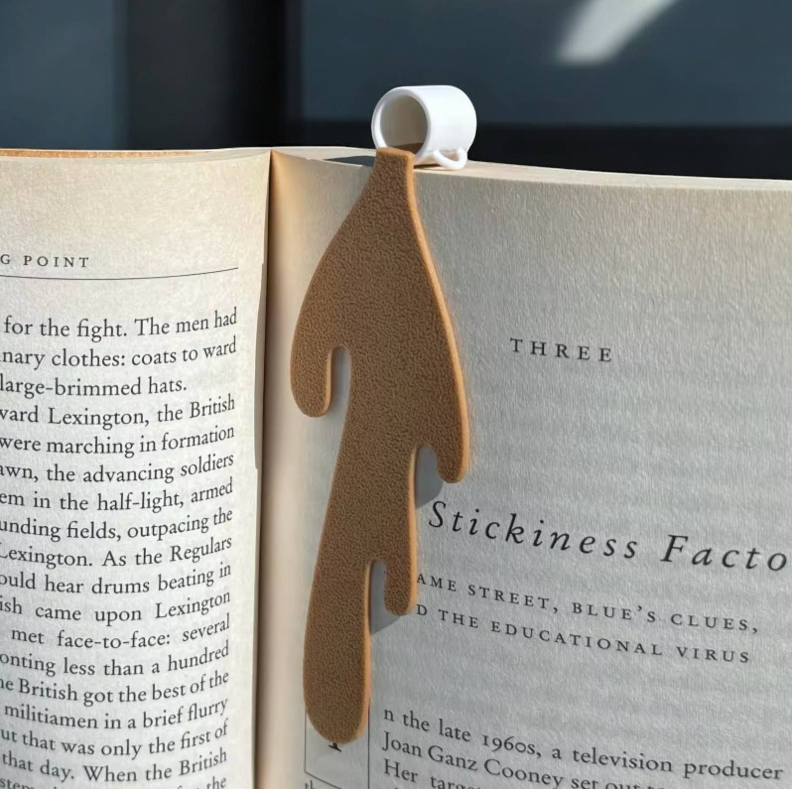 Creative Cute Spilled Coffee Bookmark