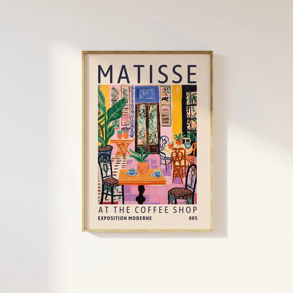 A3 "Matisse At The Coffee Shop" Print