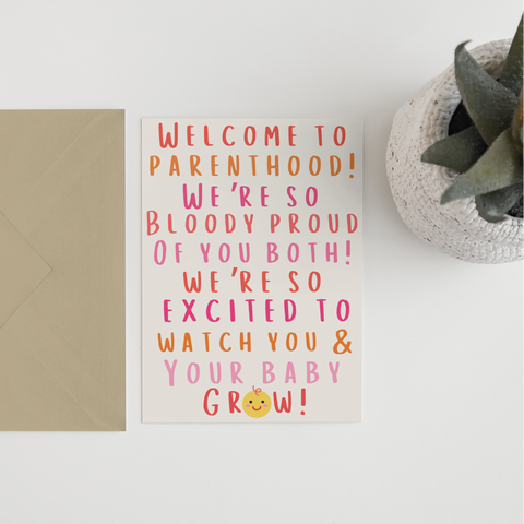 New parents/new baby A6 Card
