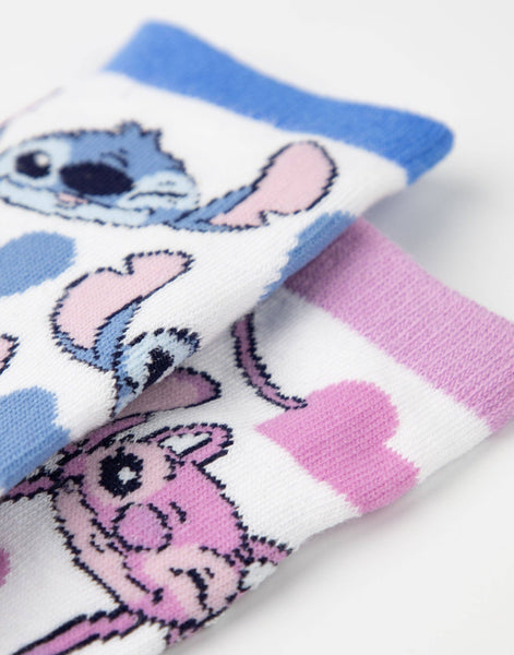 Disney Girls Multicoloured Multi Character Calf Socks Set of 5