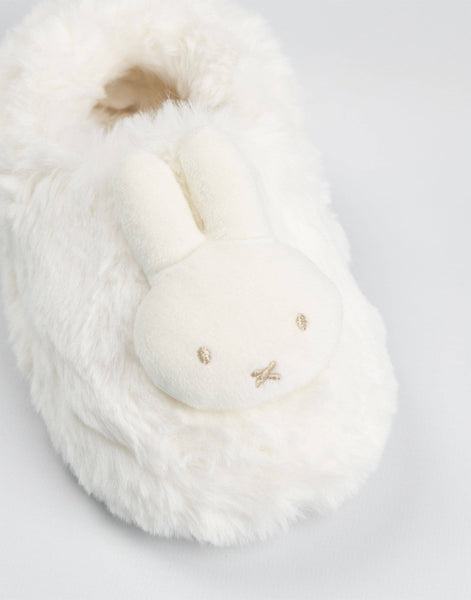 Miffy Girls White Character Face Mule Slippers