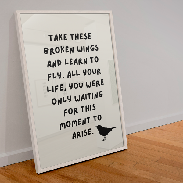 A4 "Blackbird - The Beatles" inspired print